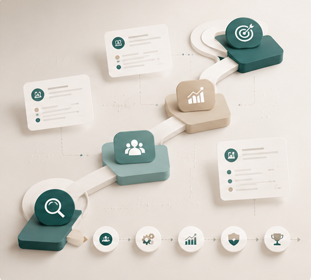 Virtual card URL in an email signature with social media icons and a save-to-contacts button